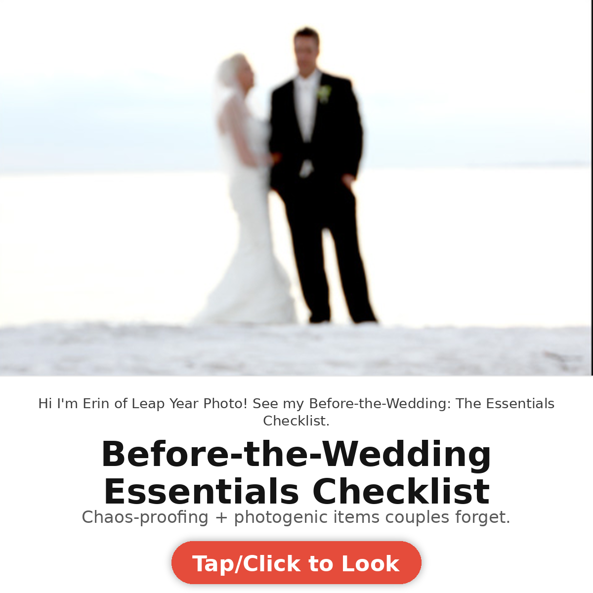 Before-the-Wedding Essentials Checklist